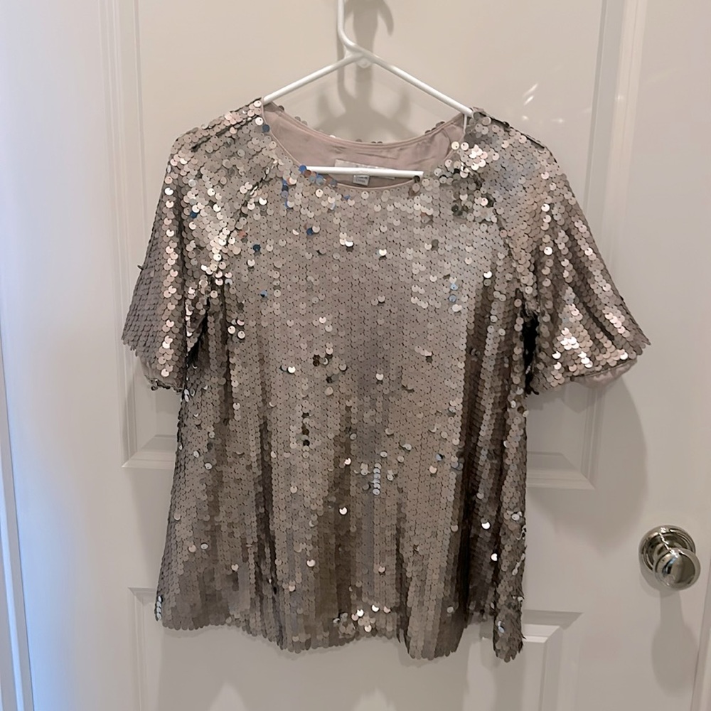 Boden Sequin oversized shirt